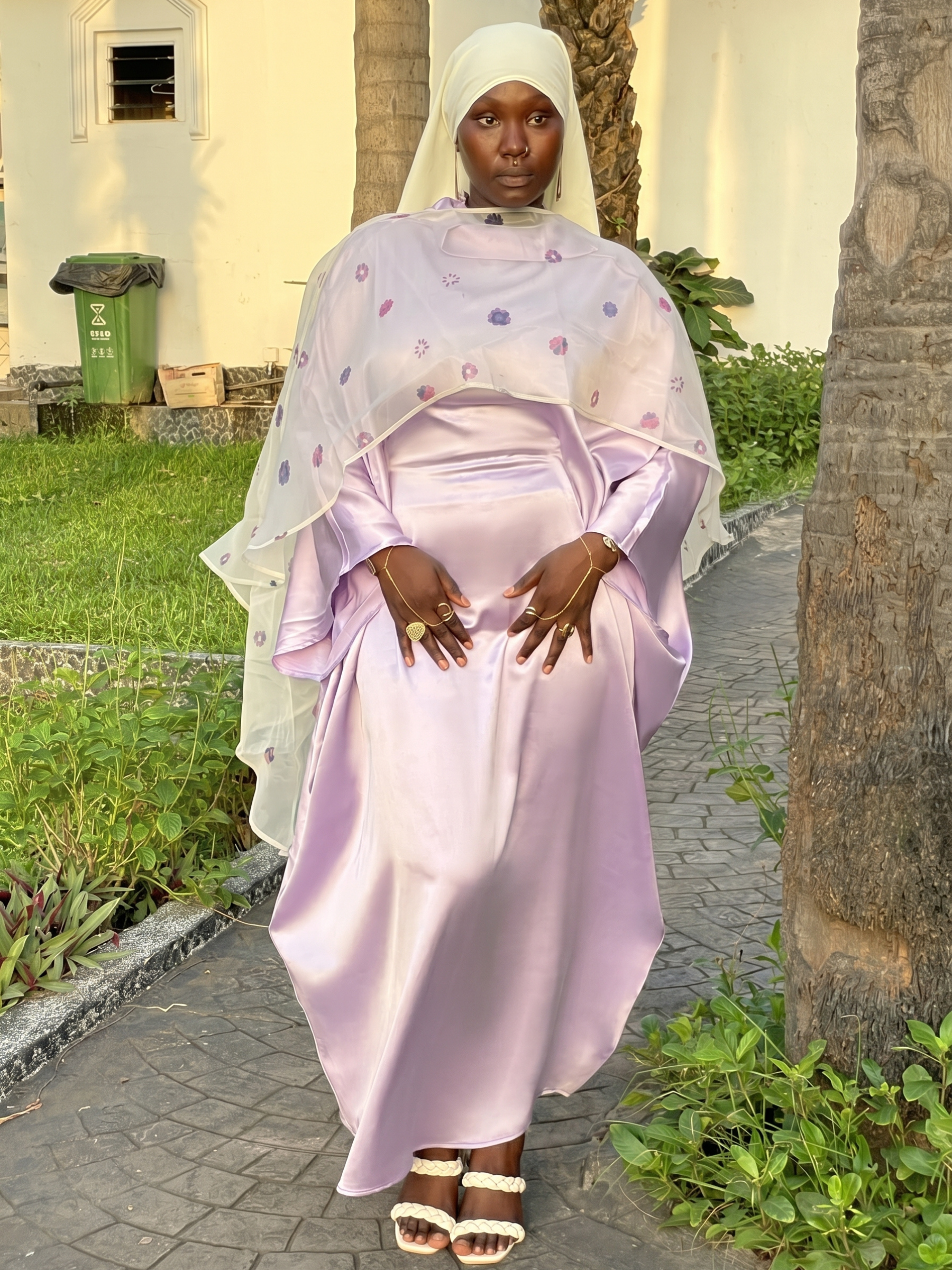 Binta Butterfly Dress Set - Lilac
